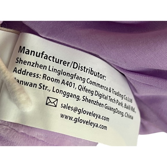 Gloveleya Baby Doll Gifts Plush Curly Girl Toys with Love Purple Light Skin - Picture 14 of 16